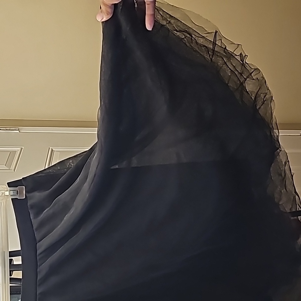 High waist 4 layer mesh Flair Tulle skirt size M BOHO chic classic party wear - Picture 5 of 10